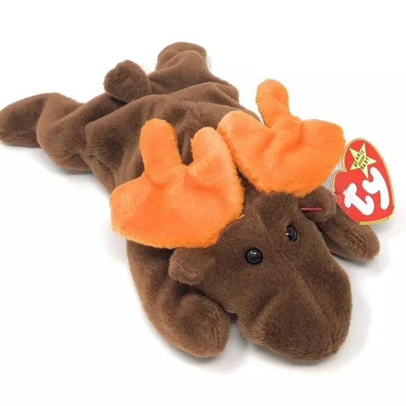 Ty Beanie Baby - Chocolate the Moose - Picture 2 of 3